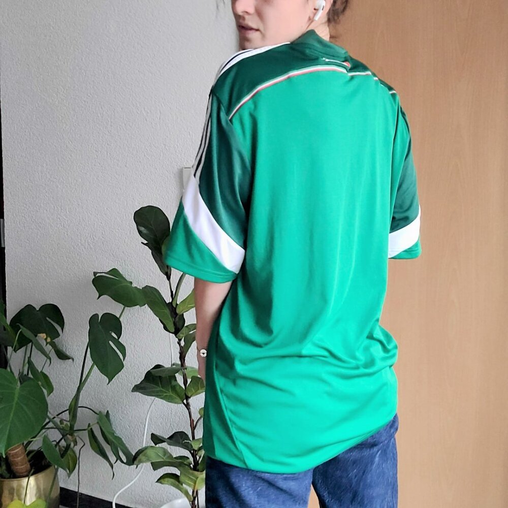 Adidas Green Mexico National Team 2013/2014 Soccer Futball Climacool Jersey - Picture 2 of 9